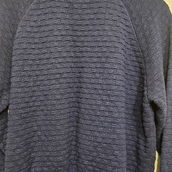 Lululemon Athletica Textured Navy Crew Neck Sweater - Picture 10 of 14